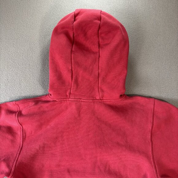 Vintage Nike Bauer Hockey Hoodie Youth S Red Sweatshirt Center Swoosh 90s Y2K - Picture 14 of 15